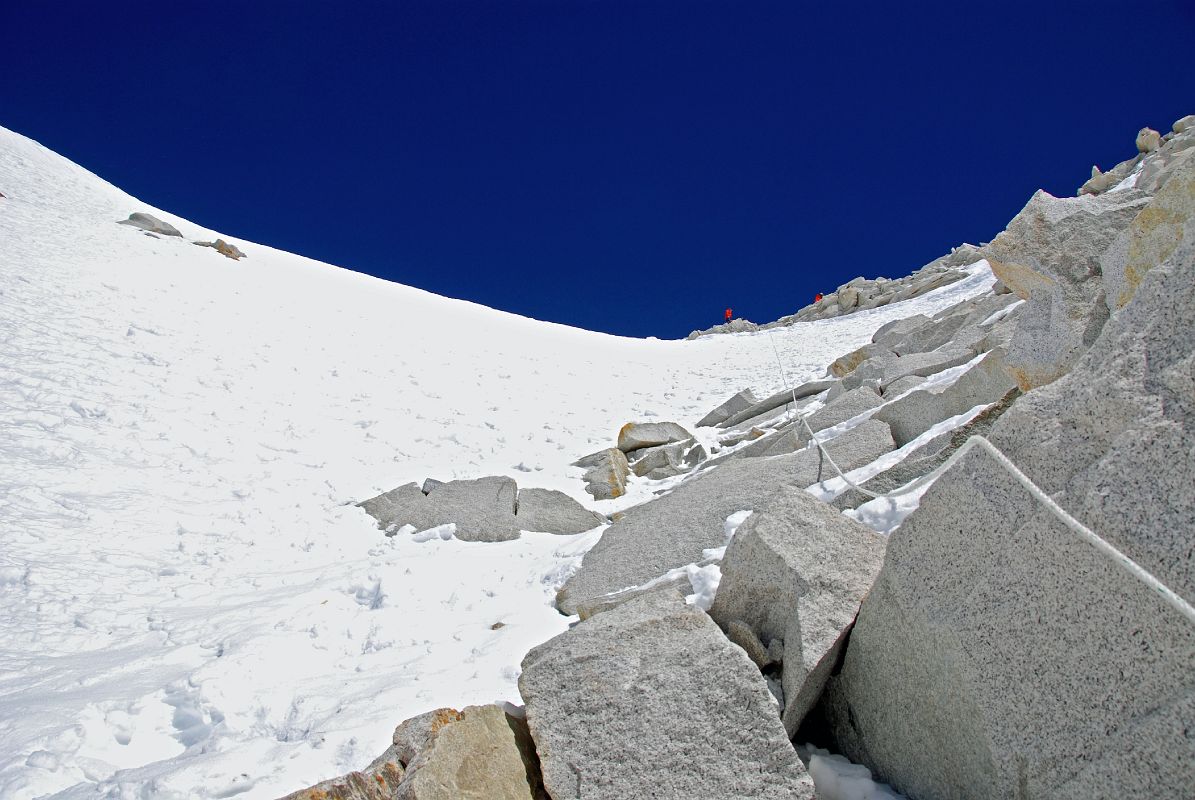 10 22 Looking Up At West Col And Descent Route From Half Way Down